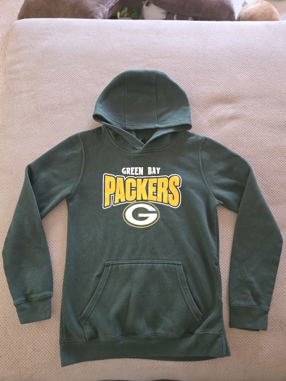 Nfl team apparel Green Bay Packers youth large 14/16 pullover sweatshirt hoodie